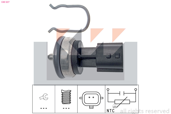 Senzor,temperatura lichid de racire 530 337 KW